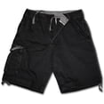 thumbnail image 1 of Spiral Direct METAL STREETWEAR Woven Vintage Cargo Shorts BlackMetal, 1 of 2