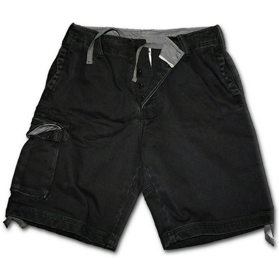Spiral Direct METAL STREETWEAR Woven Vintage Cargo Shorts BlackMetal