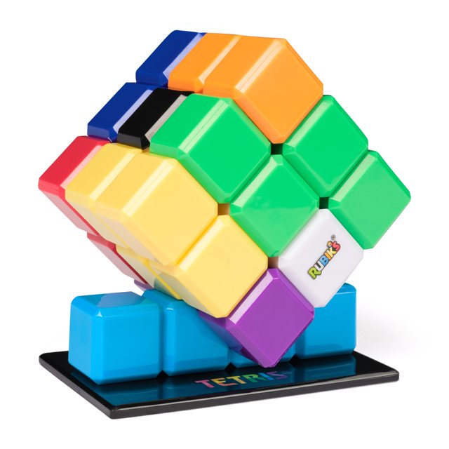 Rubik’s Cube, Tetris Cube, Solve for Classic Tetris Tetriminos, Brain Teaser Puzzle for Adults, Problem-Solving Brain Teaser, Color-Matching Puzzle, Fidget Toy, for Ages 8 & Up