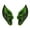 Green, variant on 2Pcs Elf Ears Eco-friendly No Odor Friendly to Skin Soft Elastic Cosplay Elf Ears Halloween Party Photography Prop