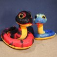 thumbnail image 5 of Muñeco de peluche de serpiente del zodiaco chino de dibujos animados nuevo 2025, divertido y colorido reptil boa constrictor, juguete de peluche, regalo de decoración del hogar para niño, 5 of 5