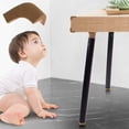 thumbnail image 2 of Protección para esquinas de mesa para bebés, protectores de esquinas de seguridad para muebles de mesa de silicona marrón para bebés, niños mayores, muebles y esquinas afiladas, 2 of 5