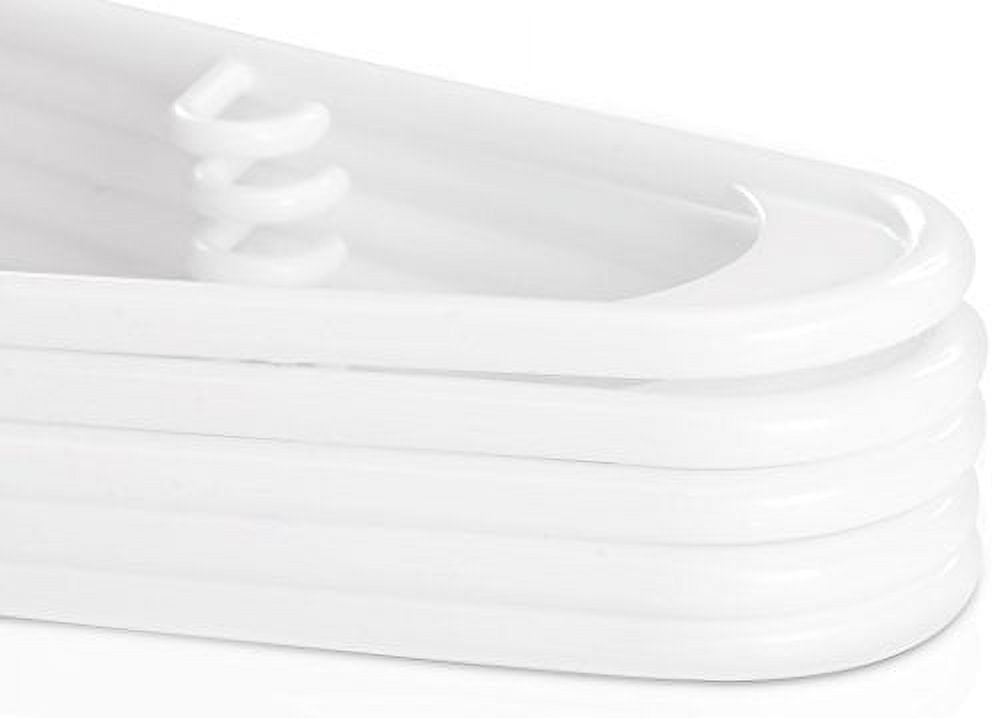 White Plastic Hangers Durable Slim Stylish New in Pack of 30 & 150 Utopia Home White