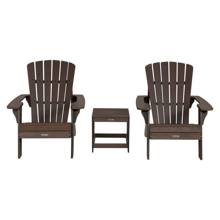 Lifetime adirondack chair and outlet ottoman combo