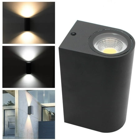 

Teissuly IP44 6w Outdoor Double Up & Down Wall Light LED bulbs Included - BLACK