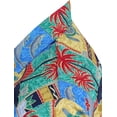 thumbnail image 5 of HAPPY BAY Men's Summer Beach Tropical Party Shirts Short Sleeve Button Down Hawaiian Shirt for Men XL Autumn Green, Dolphin Turtle, 5 of 6