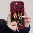 thumbnail image 3 of Disney-funda suave de Mickey y Minnie Mouse para iPhone, carcasa bonita para modelos 16, 13 Mini, SE, 15ProMax, 14 Plus, 12 Pro, 11 Pro, 8, 7, XR, XS Max, 3 of 5