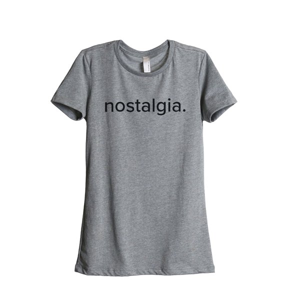 Thread Tank Nostalgia Women's Relaxed Crewneck T-Shirt Tee Heather Grey Small