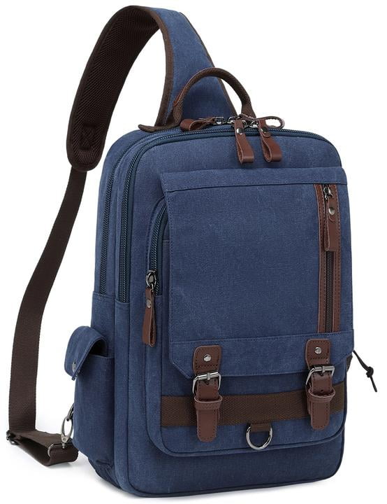 Mygreen Canvas backpack Messenger Bag Sling Bag Cross Body Bag Shoulder ...