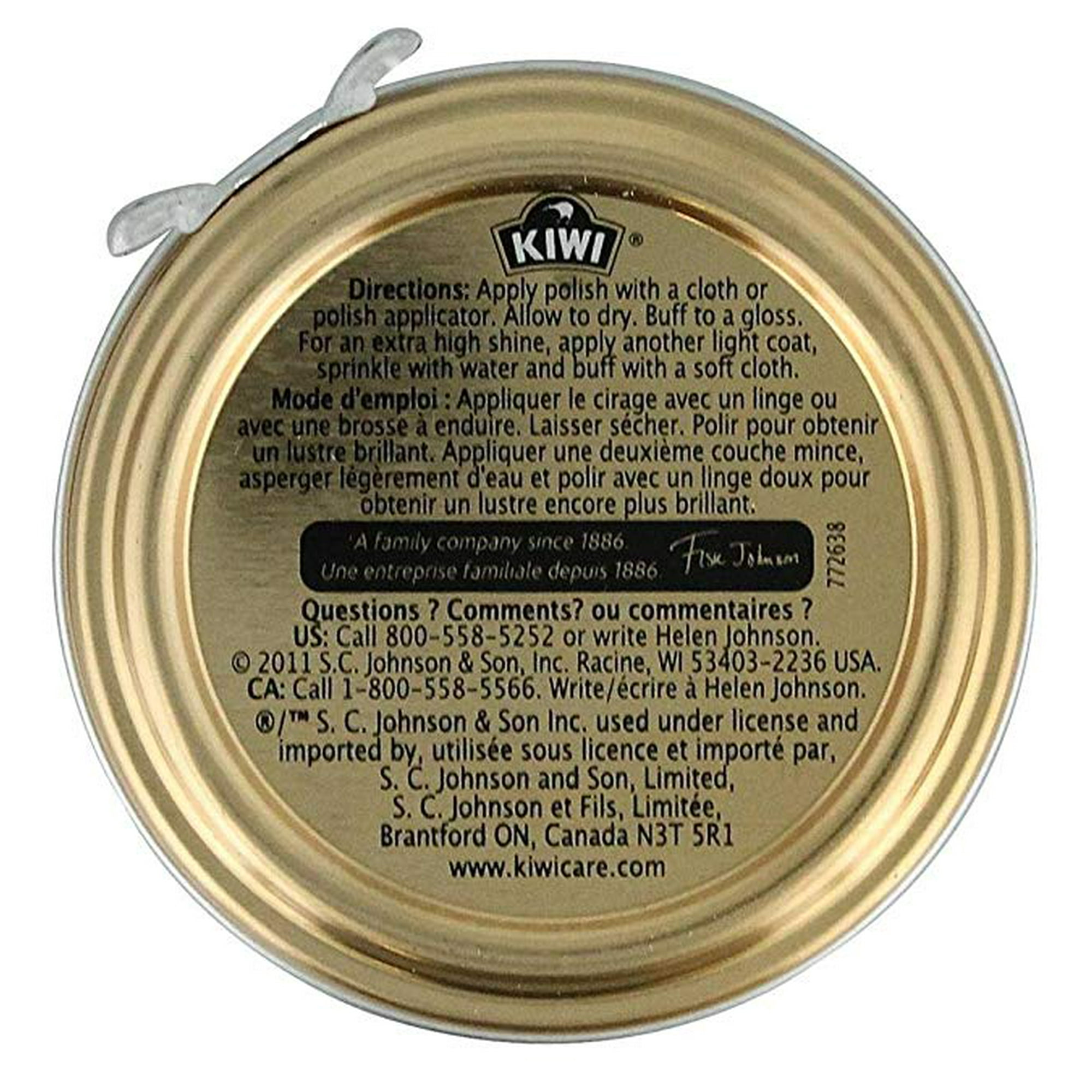 Kiwi 10111 Shoe Paste Polish 1 1 8 Ounce Black Walmart