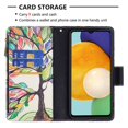 thumbnail image 2 of Dteck Case for Samsung Galaxy A54 5G, Magnetic Pattern Premium PU Leather 9 Card Slots Zipper Wallet Case Shockproof Kickstand Hybrid Rubber Flip Cover with Wrist Strap,Tree, 2 of 6
