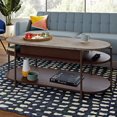 thumbnail image 4 of Sauder Radial Lift Top Coffee Table, Umber Wood, 426023, 4 of 7