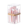 thumbnail image 1 of Soporte transparente para brochas de maquillaje SUNFICON con funda impermeable, 1 of 8