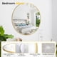 thumbnail image 4 of 36-pulgada gold round wall-mounted mirror - metal frame, anti-rust tempered glass, para bathroom, entrada, sala de estar, hallway, 4 of 7