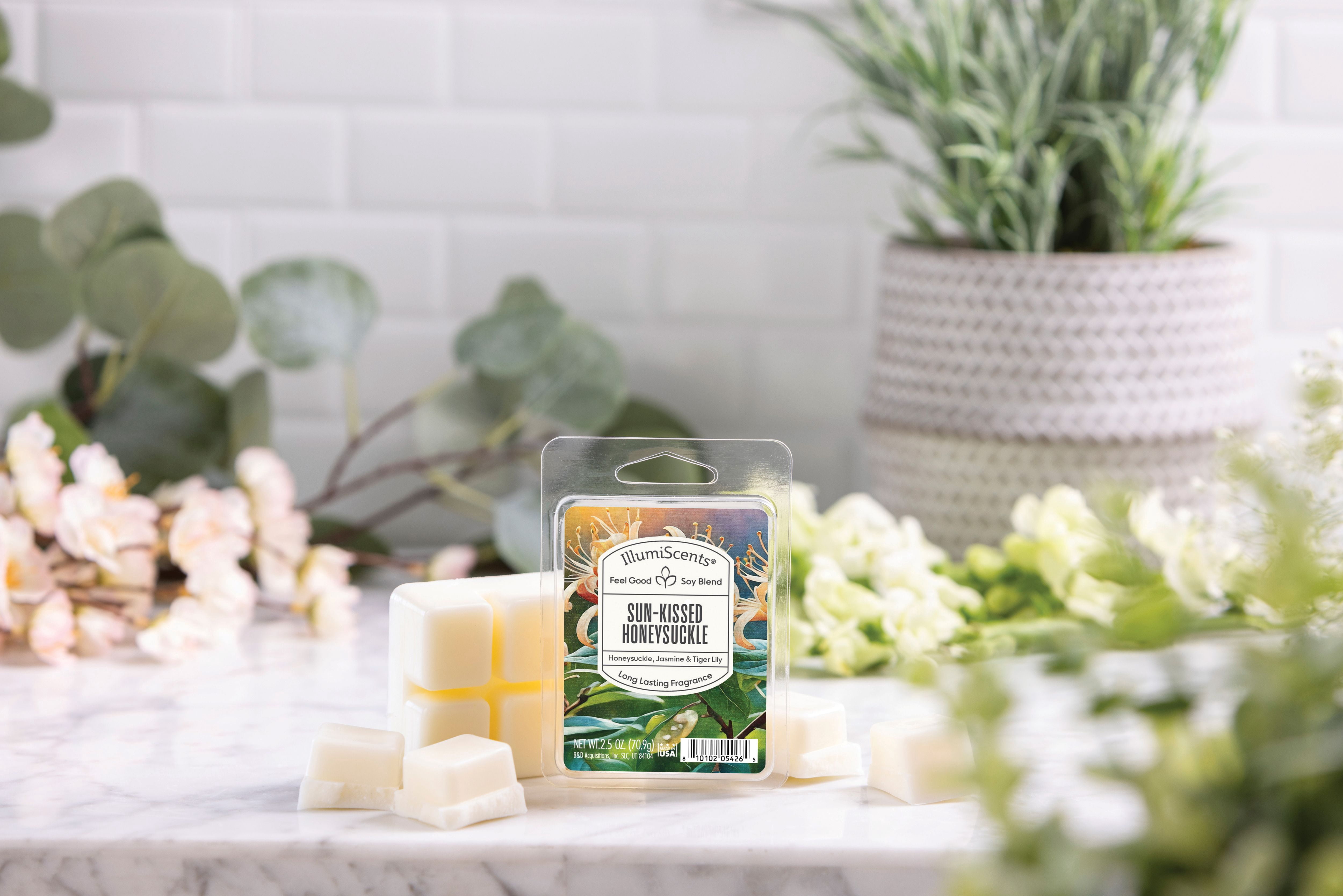 Sun-Kissed Honeysuckle Wax Melts, Illumiscents, Highly Fragrant Soy Blend, 2.5oz (1-Pack)