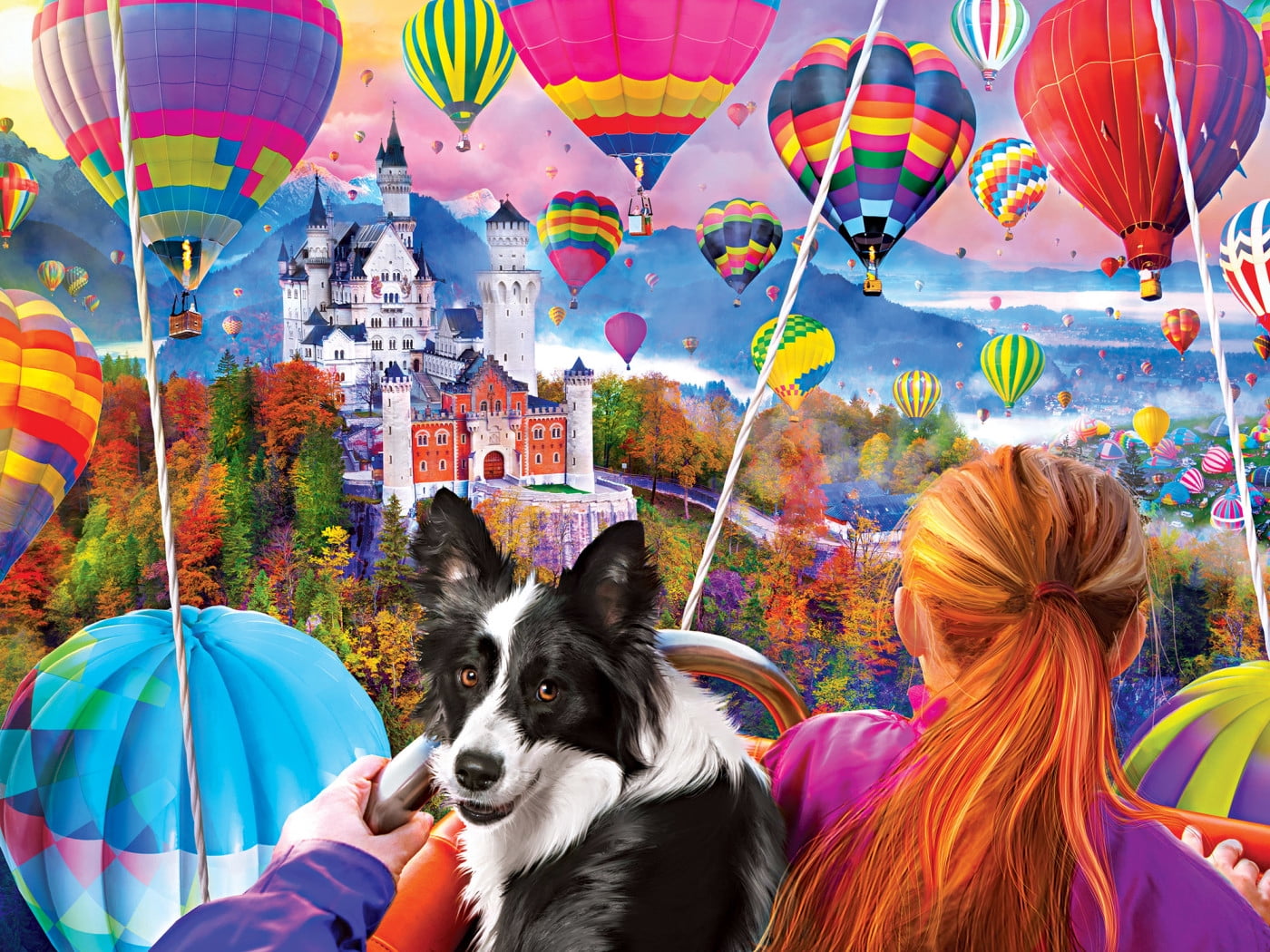 MasterPieces 300 Piece EZ Grip Puzzle - Neuschwanstein Balloons - 18"x24"