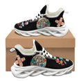 thumbnail image 1 of Zapatillas de baloncesto con plataforma resistentes al desgaste, con cordones y cómodas, con estampado de ECG de enfermera kawaii para otoño e invierno para mujer, 1 of 6