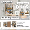 thumbnail image 5 of Framed Vintage Oranges Canvas Wall Art, Kitchen Pictures Wall Decor, Rustic Farmhouse Fruit Still Life Paintings Prints Cottagecore Home Decor for Living Room Dining Room 12x16 inch, 5 of 18