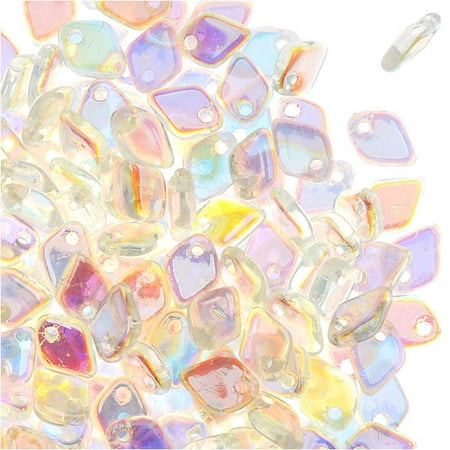 - Crystal Ab Czech Glass Dragon Scale Bead 1 5x5mm 9 5 Grams