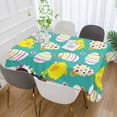 thumbnail image 5 of Coolnut Easter Eggs Rectangle Tablecloth, Waterproof Washable Polyester Table Cover for Kitchen Dinner Party, 60 x 120 Inch House Decor, 5 of 7