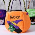 thumbnail image 2 of Tamaño del paquete: 13x12x1cm material: terciopelo dorado Bolsa de dulces de Halloween decoración bolsa de calabaza portátil duende ANGGREK  Otros, 2 of 8
