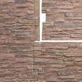thumbnail image 5 of Ekena Millwork 45 3/4"W x 24 1/2"H x 1 1/4"D Canyon Ridge Stacked Stone, EverStone Faux Stone Siding Panel, Orchard Cliff, 5 of 9