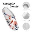thumbnail image 5 of Lsque Koi Fish And Corals Pattern Womens Comfort Cotton on Scuff With Memory Foam and Anti-skid Sole Slipper-42/43, 5 of 7