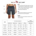 BALEAF Women's 7 Inches Long Running Shorts Back Zipper 4 Pockets