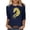 Navy, variant on YUGYXL Women Horse T-Shirt Casual 3/4 Sleeve Tops Horse Gifts for Girls Animal Lovers Wildlife Shirts Hot Pink XL