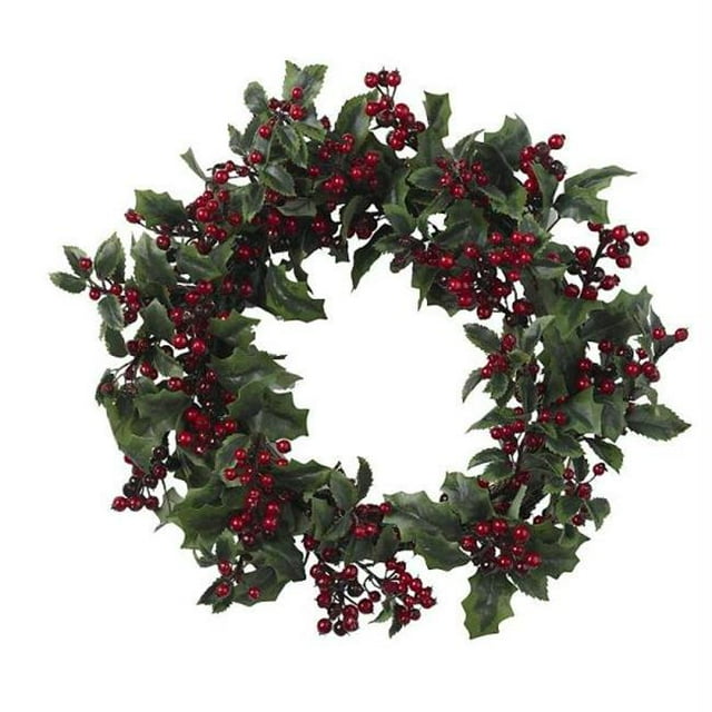 24 Inch Pinecone- Berry & Feather Wreath