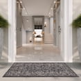 thumbnail image 5 of SAFAVIEH Courtyard Darin Traditional Indoor/Outdoor Area Rug, 2'7" x 5', Black/Ivory, 5 of 14