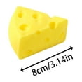 thumbnail image 3 of Juguete antiestrés de queso de crecimiento lento para niños y adultos y cuña de queso para la ansiedad, 3 of 7