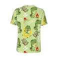thumbnail image 3 of Rocae Cute Dinosaurs Cartoon for Breathable Men's Baseball T-Shirt Fashionable Casual Baseball Jersey, Moisture-wicking Sportswear Large, 3 of 9