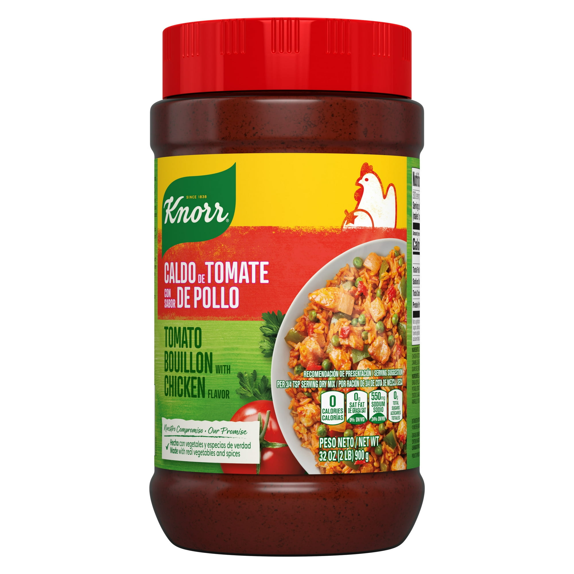 Knorr Granulated Tomato with Chicken Flavor Bouillon Powder, 32 Oz Jar