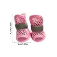 thumbnail image 3 of 4Pcs Pink Dog Sandals, Breathable Mesh Summer Pet Shoes with Non-Slip Soft Sole for Small Dogs and Puppies Outdoor Walking, 3 of 6