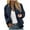 Blue, variant on Women's Bomber Jacket Full Zip Up Lightweight Jackets Casual Long Sleeve Loose Fit Coat Outdoor Moto Outerwear with Pockets Fall Fashion Clothes