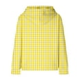 thumbnail image 7 of Mercatoo Kids Loose Tops Girls 𝗛oodie Cute Plaid Long Sleeve Fashion Sweatshirts Lightweight 𝗛oodie with Pockets, 7 of 7