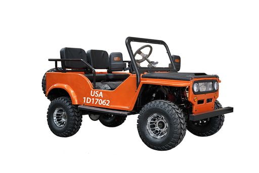 Vitacci Jeep GR-2 125cc 2-Seater Go-Kart from 12 to 99 Years, Black