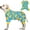02# Blue Floating Duck, variant on KYEESE Dog Pajamas, Little Bee Pattern Dog Pjs, Dog Pajamas for Small Dogs, M
