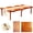 Brown-Placemat, variant on PUKNLY Folding Picnic Table with Table Runner & Placemat, 60*30 in Wooden Picnic Table for Outdoors, Boho Low Coffee Table for Sitting on The Floor, for Garden, Camping, Beach, Park, Travel(Brown)