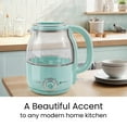 thumbnail image 2 of Elite Cuisine EKT2107 1.25Qt Adjustable Temperature Electric Glass Kettle with Keep Warm, 2 of 4