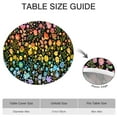 thumbnail image 6 of Dark Pioneer Flower Pattern Round Fitted Tablecloth with Elastic Edge,Dining Table Cover Waterproof,Outdoor Round Tablecloth for Camping,Dining,Indoor and Outdoor, 6 of 7