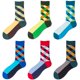 thumbnail image 3 of Calcetines de algodón a rayas para hombre y mujer, medias informales con diseño de frutas y animales, estilo Harajuku y Hip Hop, 5 pares, 3 of 4