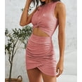 thumbnail image 4 of Women's Twist Knot Front Cutout Bodycon Dress, 4 of 11