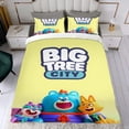 thumbnail image 4 of Gran Ciudad del Árbol Conjunto de sábanas temático, trío de piezas, cómodo y amigable con la piel, diseño único, regalo de decoración para el hogar para familiares, amigos y fans, 90 cm * 190 cm, 4 of 6