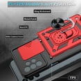thumbnail image 5 of Galaxy A13 4G Case / A13 4G Lite Case, Samsung Galaxy A13 4G Case with HD Screen Protector, Heavy Duty Shockproof Phone Cover with Magnetic Kickstand Ring for Galaxy A13 4G, Red, 5 of 14