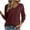 Wine, variant on cocolona Womens Lightweight Sweaters V Neck Tops Long Sleeve Shirts Fall Pullover Sweaters Dressy Casual Blouses