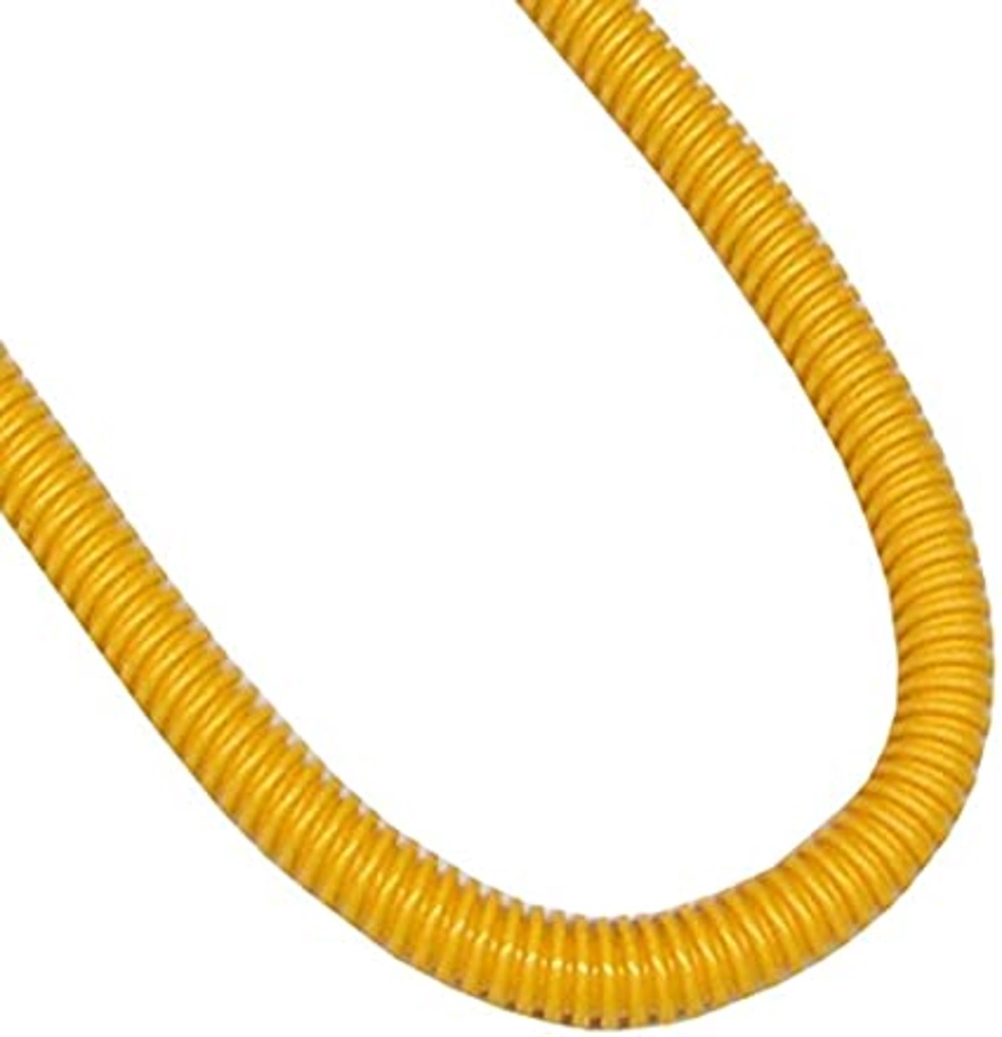 Avalon Flexible Yellow Coated Gas Lines with Ends 3/8 inch x 72"