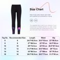 thumbnail image 5 of dPois Kids Girls Printed Swim Pants UPF50+ Sun Protection Rash Guard Surfing Swimming Leggings Purple 14, 5 of 5