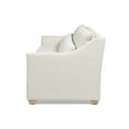 thumbnail image 4 of Jennifer Taylor Home Ada Modern Fabric Sofa with Flared Arm in Flax White, 4 of 9